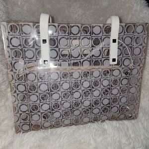 Salvatore Ferragamo Clear Monogram Tote Bag